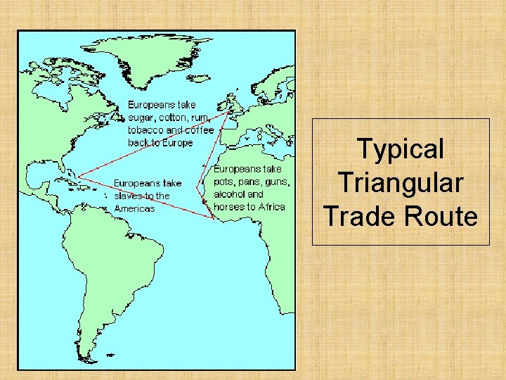 Typical Triangular Trade Route 