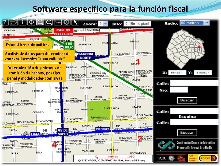 Software específico para la función fiscal Estadísticas automáticas Análisis de datos para determinar de