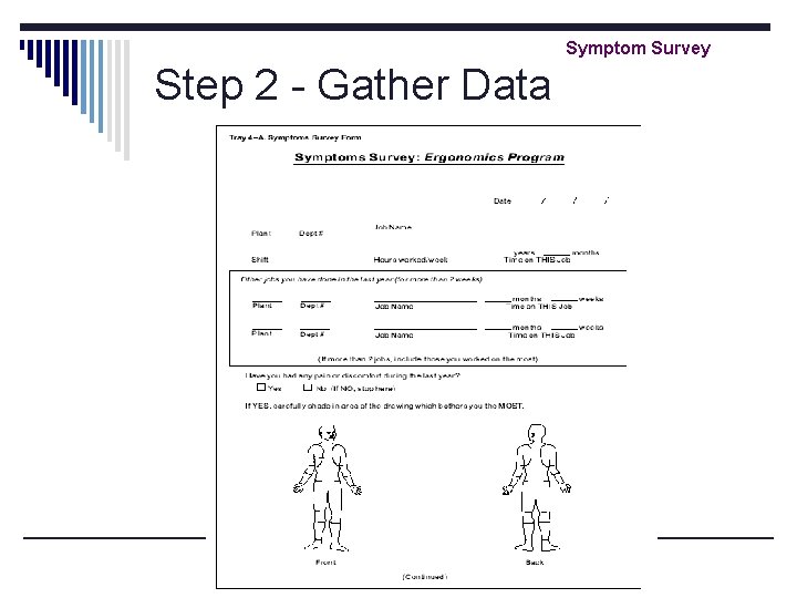 Symptom Survey Step 2 - Gather Data 