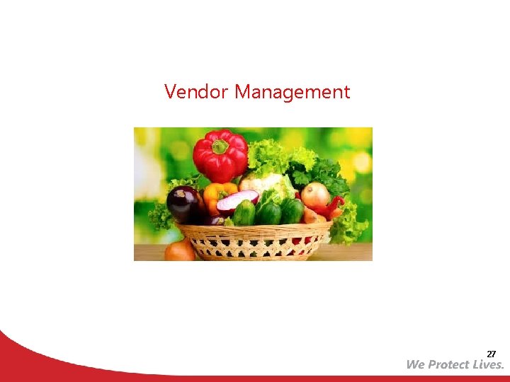 Vendor Management 27 