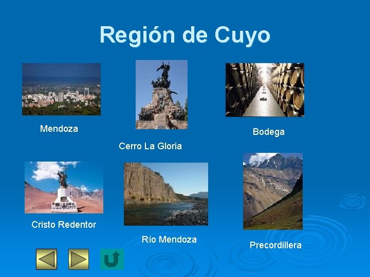 Región de Cuyo Mendoza Bodega Cerro La Gloria Cristo Redentor Río Mendoza Precordillera 