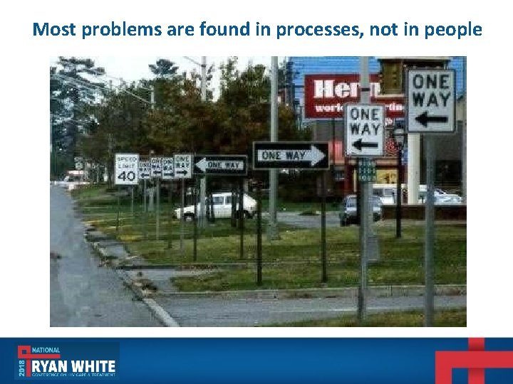 Most problems are found in processes, not in people Most problems are found in processes, not in people