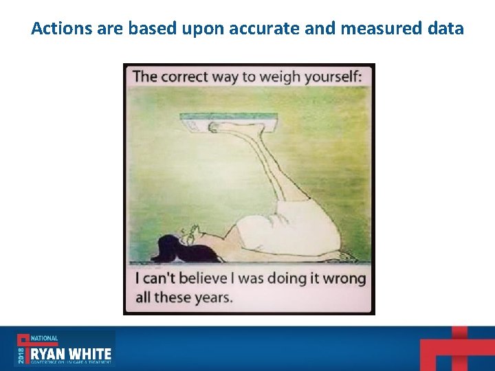 Actions are based upon accurate and measured data Actions are based upon accurate and measured data