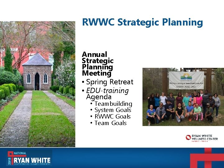 RWWC Strategic Planning Annual Strategic Planning Meeting • Spring Retreat • EDU-training Agenda • RWWC Strategic Planning Annual Strategic Planning Meeting • Spring Retreat • EDU-training Agenda •