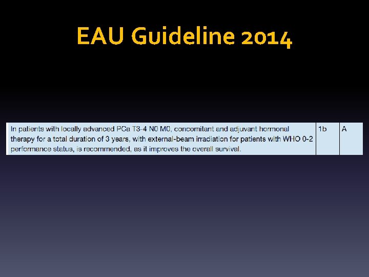 EAU Guideline 2014 