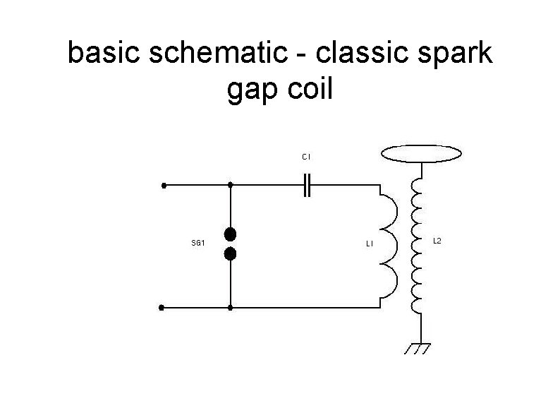 basic schematic - classic spark gap coil 