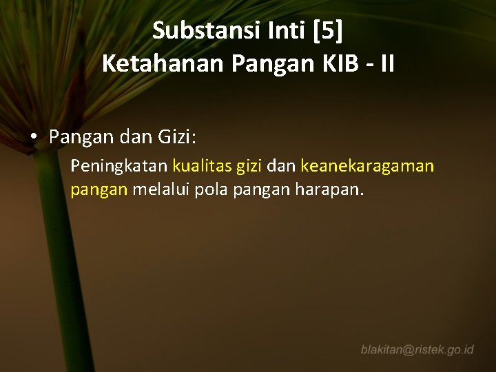 Draft Agenda Riset Nasional Arn Bidang Ketahanan Pangan