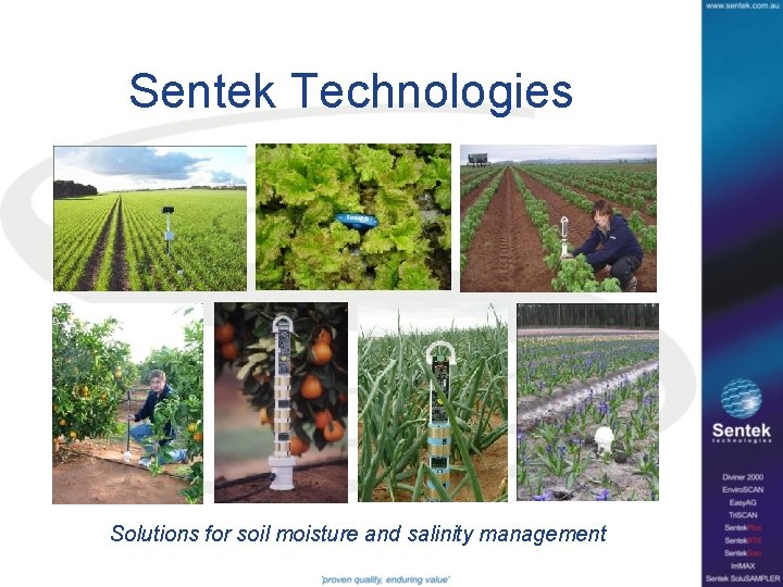 Sentek Technologies Solutions for soil moisture and salinity management 