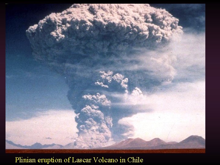 Plinian eruption of Lascar Volcano in Chile 