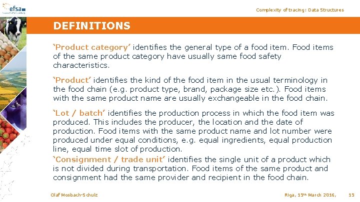 Complexity of tracing: Data Structures DEFINITIONS ‘Product category’ identifies the general type of a