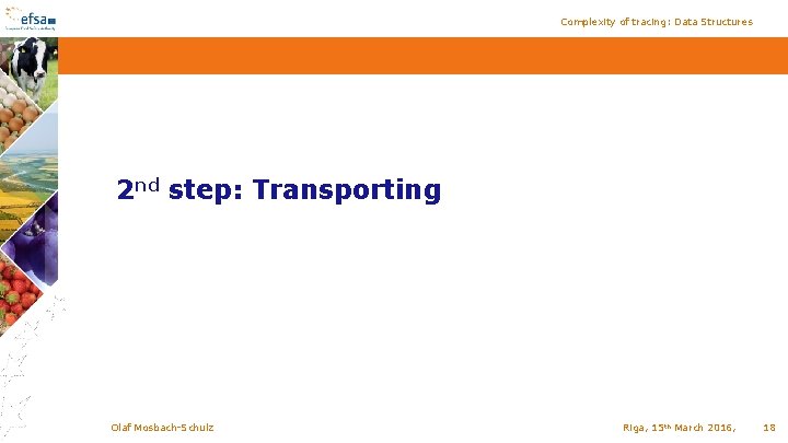 Complexity of tracing: Data Structures 2 nd step: Transporting Olaf Mosbach-Schulz Riga, 15 th