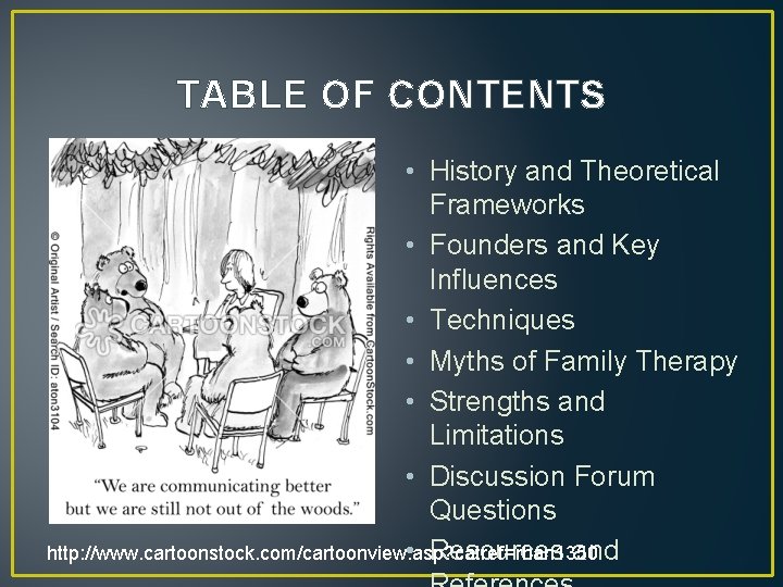 TABLE OF CONTENTS • History and Theoretical Frameworks • Founders and Key Influences •