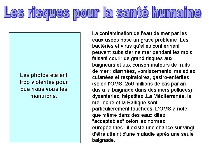 Les diffrentes causes de la pollution des mers