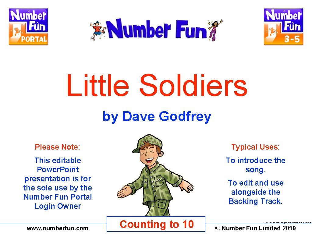 Little Soldiers by Dave Godfrey Please Note: Typical Uses: This editable Power. Point presentation