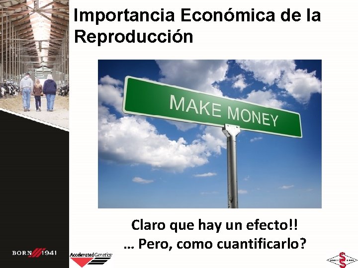 Importancia Económica de la Reproducción Claro que hay un efecto!! … Pero, como cuantificarlo? Importancia Económica de la Reproducción Claro que hay un efecto!! … Pero, como cuantificarlo?