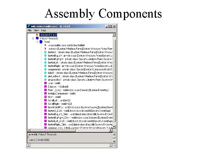 Assembly Components 