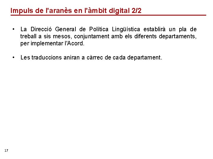 Impuls de l'aranès en l'àmbit digital 2/2 • La Direcció General de Política Lingüística