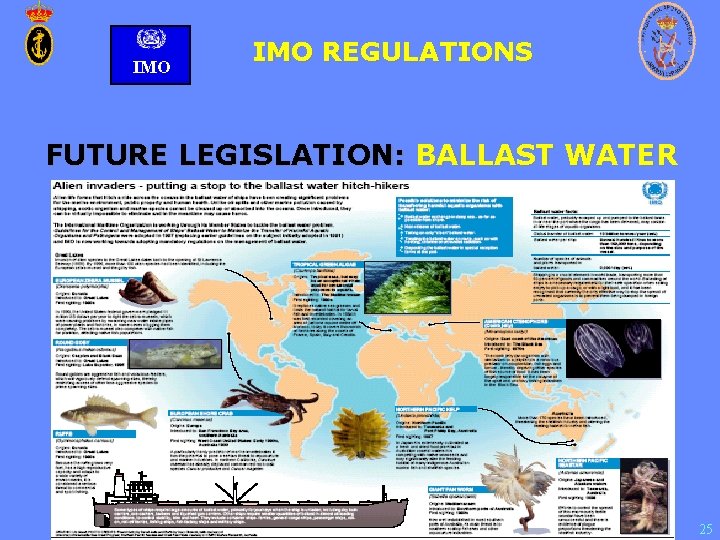 IMO REGULATIONS FUTURE LEGISLATION: BALLAST WATER 25 