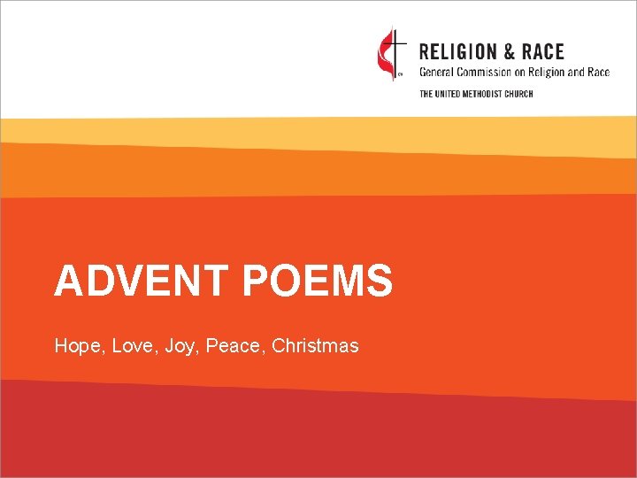 ADVENT POEMS Hope, Love, Joy, Peace, Christmas 