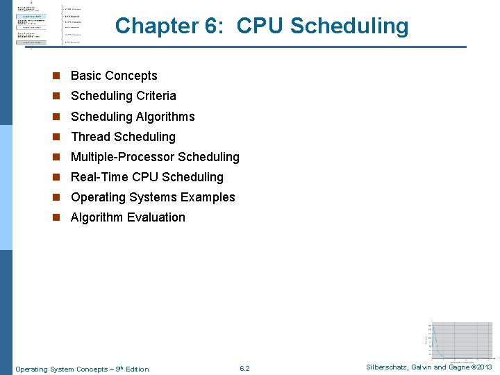 Chapter 6: CPU Scheduling n Basic Concepts n Scheduling Criteria n Scheduling Algorithms n