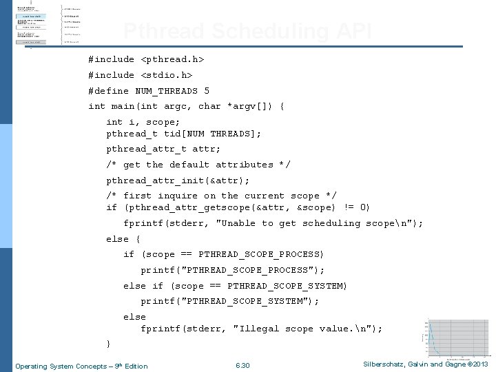 Pthread Scheduling API #include <pthread. h> #include <stdio. h> #define NUM_THREADS 5 int main(int