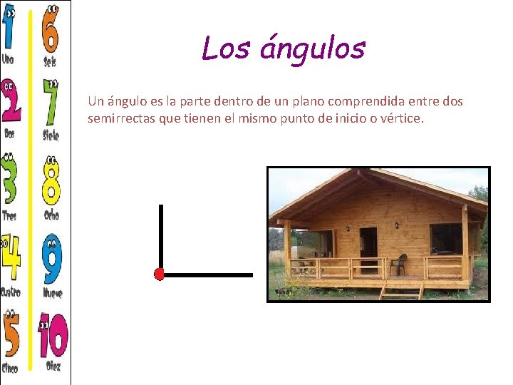 Los ángulos Un ángulo es la parte dentro de un plano comprendida entre dos Los ángulos Un ángulo es la parte dentro de un plano comprendida entre dos