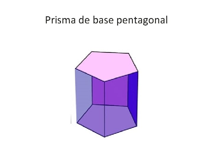 Prisma de base pentagonal Prisma de base pentagonal