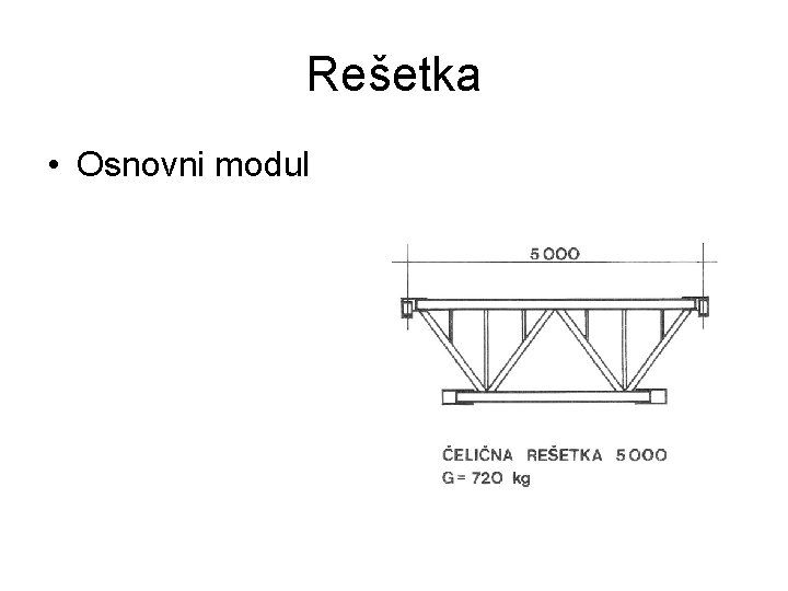 Rešetka • Osnovni modul 