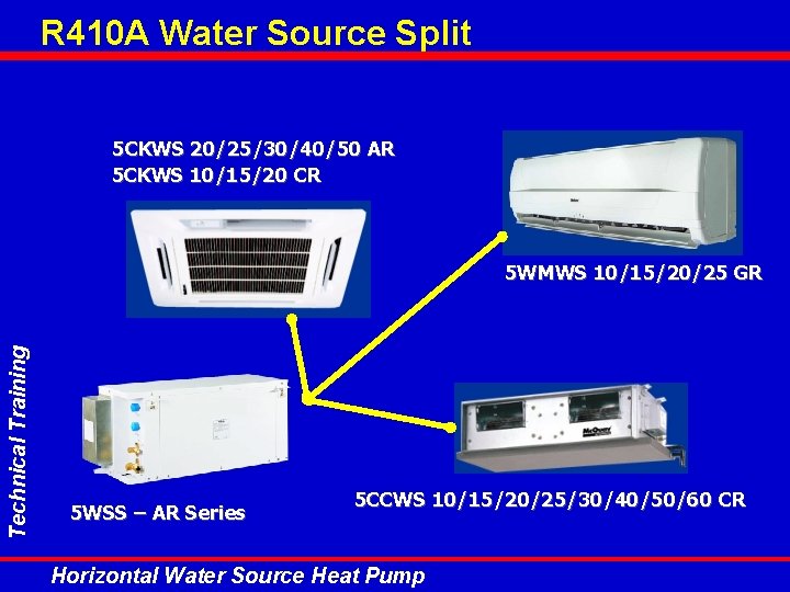 R 410 A Water Source Split 5 CKWS 20/25/30/40/50 AR 5 CKWS 10/15/20 CR R 410 A Water Source Split 5 CKWS 20/25/30/40/50 AR 5 CKWS 10/15/20 CR