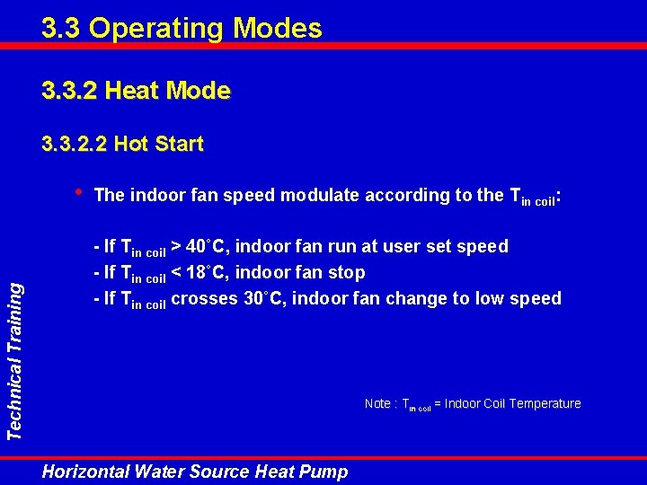 3. 3 Operating Modes 3. 3. 2 Heat Mode 3. 3. 2. 2 Hot 3. 3 Operating Modes 3. 3. 2 Heat Mode 3. 3. 2. 2 Hot