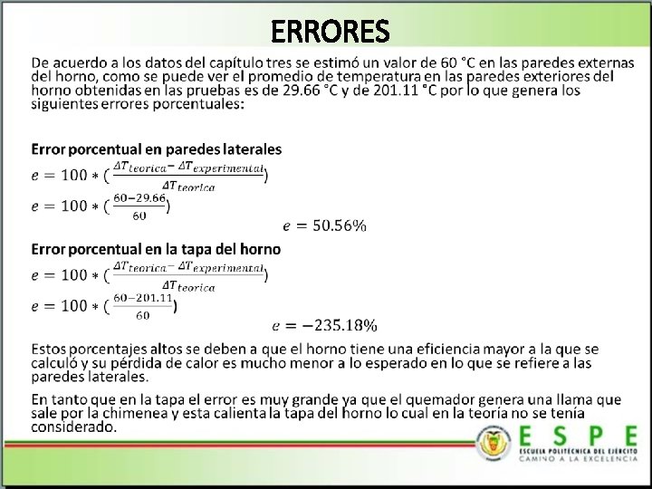 ERRORES • 