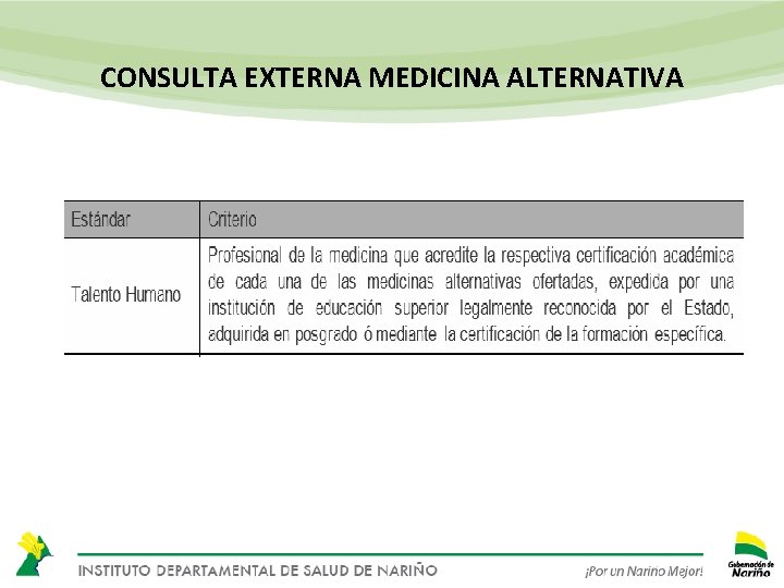 CONSULTA EXTERNA MEDICINA ALTERNATIVA 