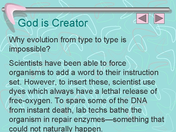 God is Creator Why evolution from type to type is impossible? Scientists have been