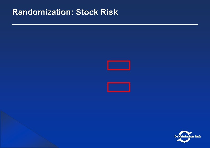 Randomization: Stock Risk 