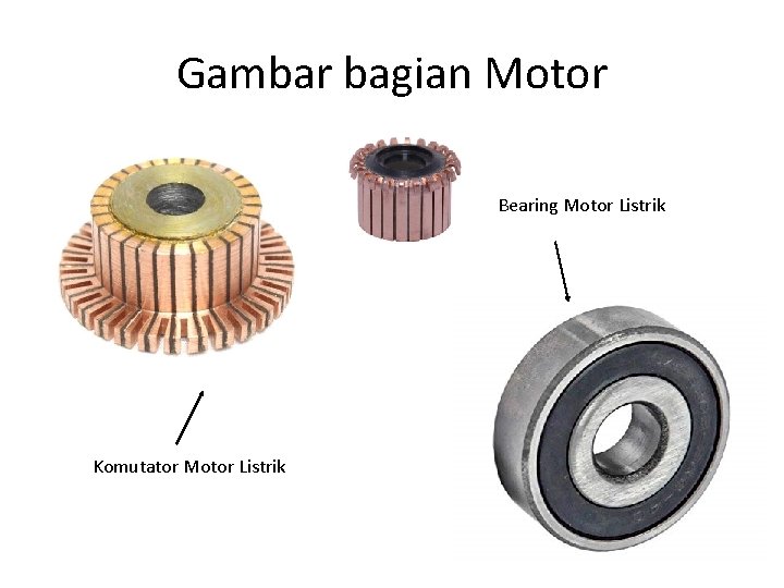 Gambar bagian Motor Bearing Motor Listrik Komutator Motor Listrik 