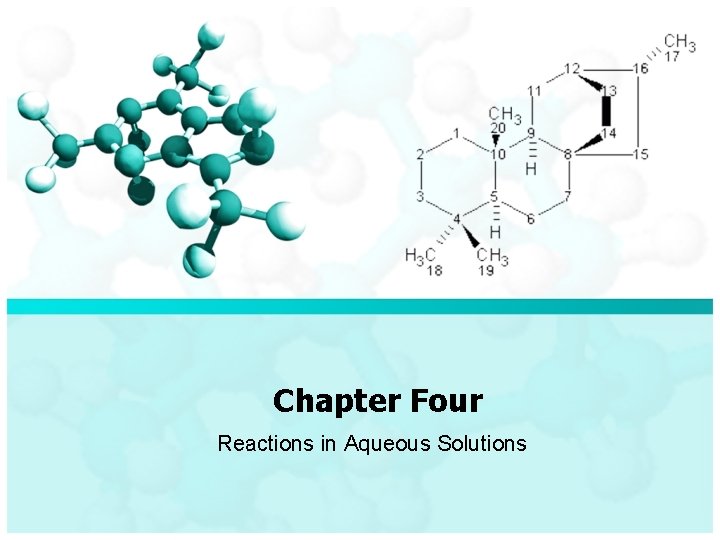 Chapter Four Reactions in Aqueous Solutions 