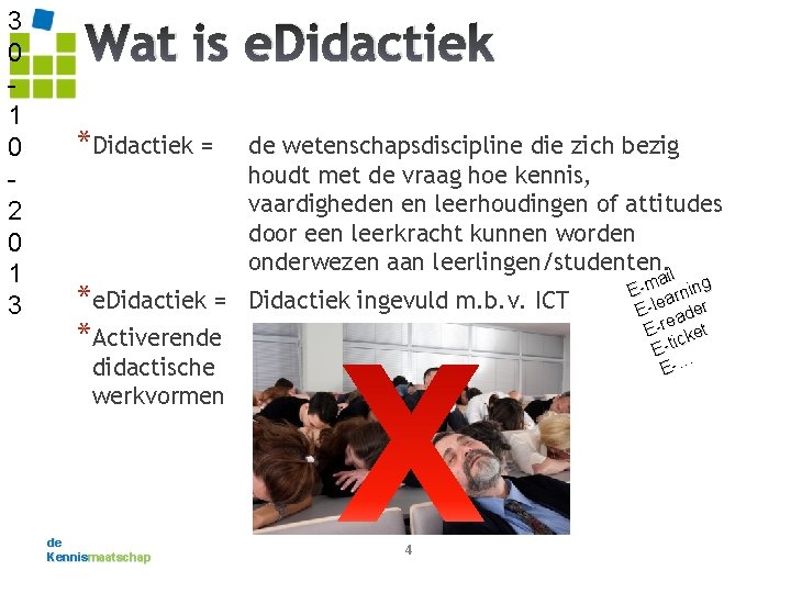 3 0 1 0 2 0 1 3 Wat is e. Didactiek *Didactiek =