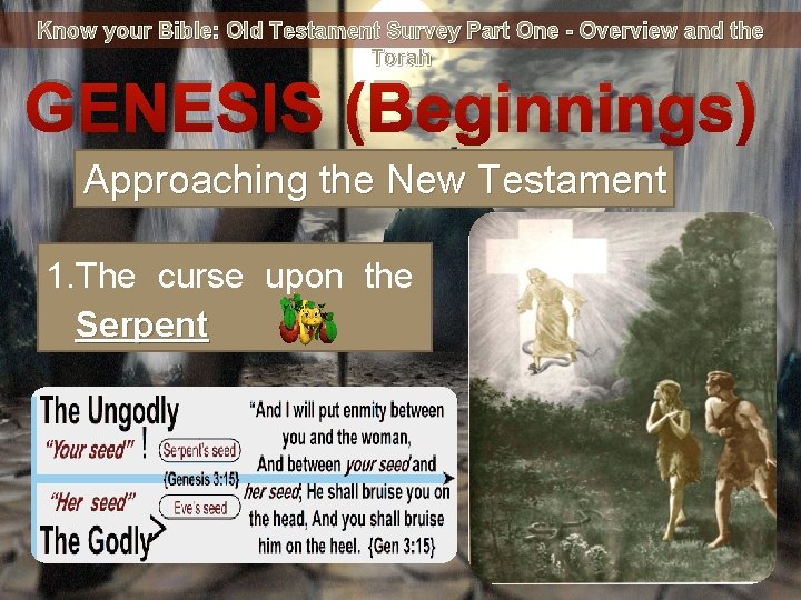 Know your Bible: Old Testament Survey Part One - Overview and the Torah GENESIS