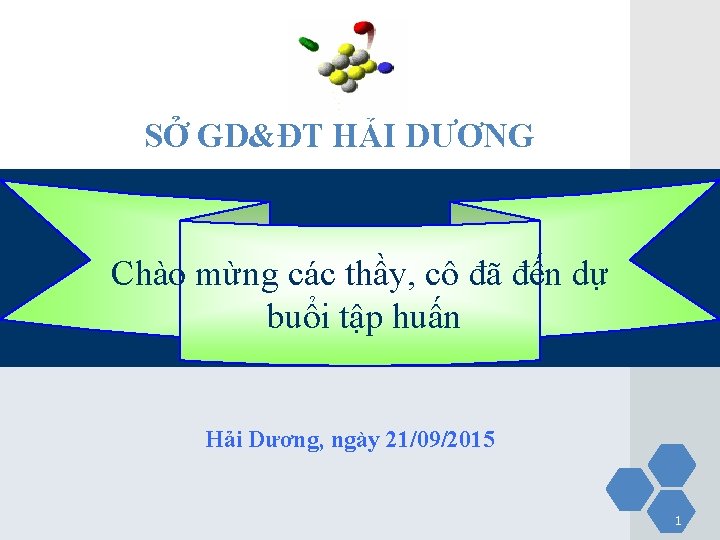 SỞ GD&ĐT HẢI DƯƠNG Chào mừng các thầy, cô đã đến dự buổi tập