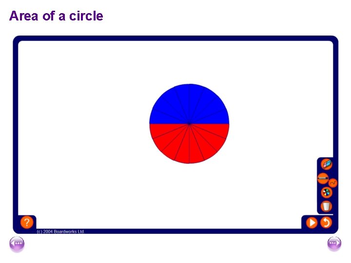 Area of a circle 