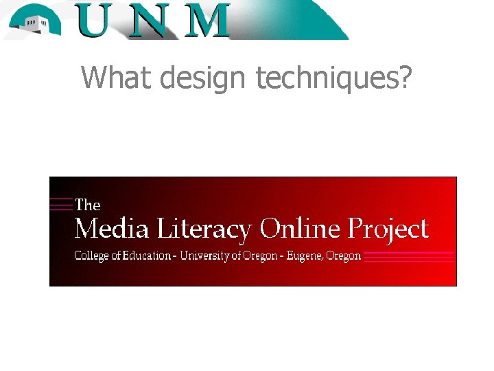 What design techniques? 