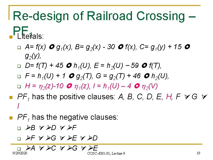 Realtime Systems Cosc4301 01 Lecture 9 Stefan Andrei