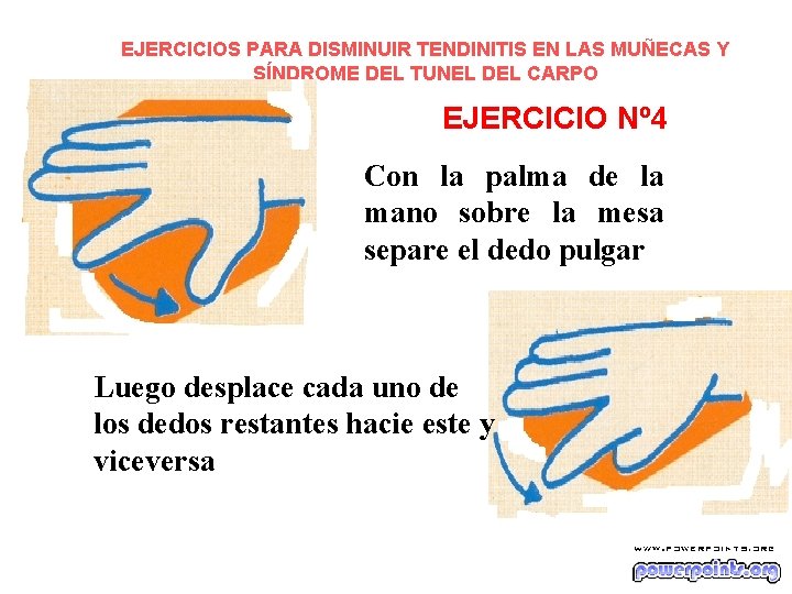EJERCICIOS PARA DISMINUIR TENDINITIS EN LAS MUÑECAS Y SÍNDROME DEL TUNEL DEL CARPO EJERCICIO EJERCICIOS PARA DISMINUIR TENDINITIS EN LAS MUÑECAS Y SÍNDROME DEL TUNEL DEL CARPO EJERCICIO