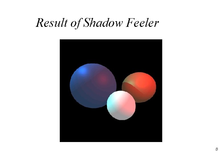 Result of Shadow Feeler 8 Result of Shadow Feeler 8