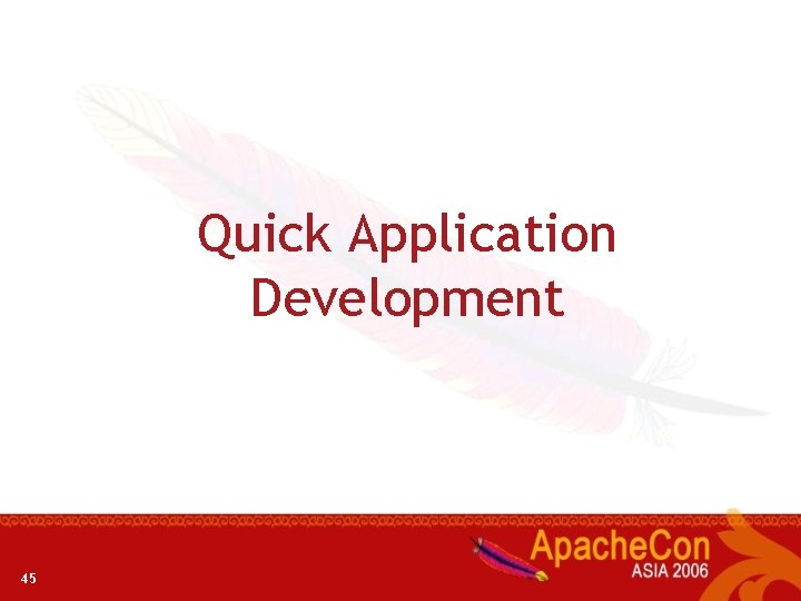 Quick Application Development 45 