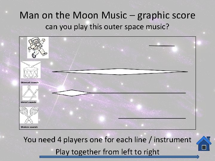 Man on the Moon Music – graphic score can you play this outer space