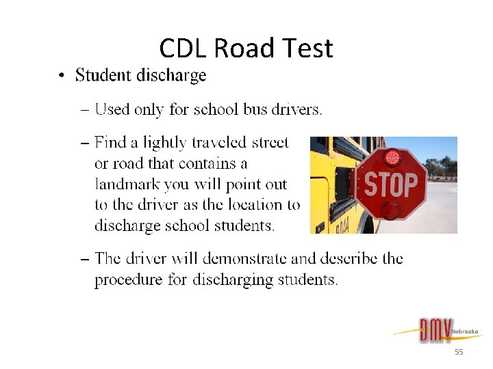 CDL Road Test 55 
