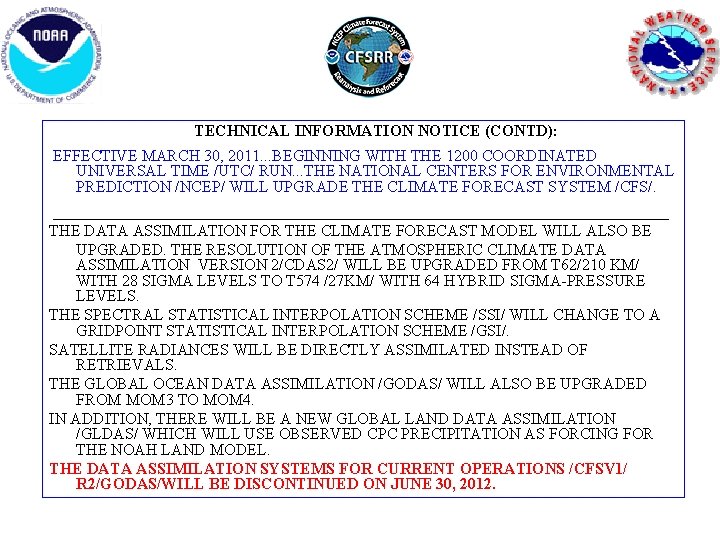 TECHNICAL INFORMATION NOTICE (CONTD): EFFECTIVE MARCH 30, 2011. . . BEGINNING WITH THE 1200