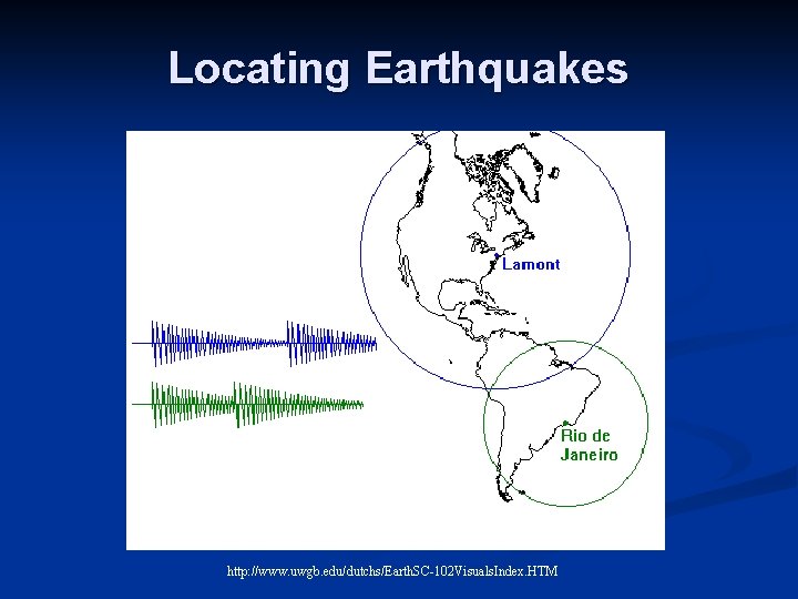 Locating Earthquakes http: //www. uwgb. edu/dutchs/Earth. SC-102 Visuals. Index. HTM 