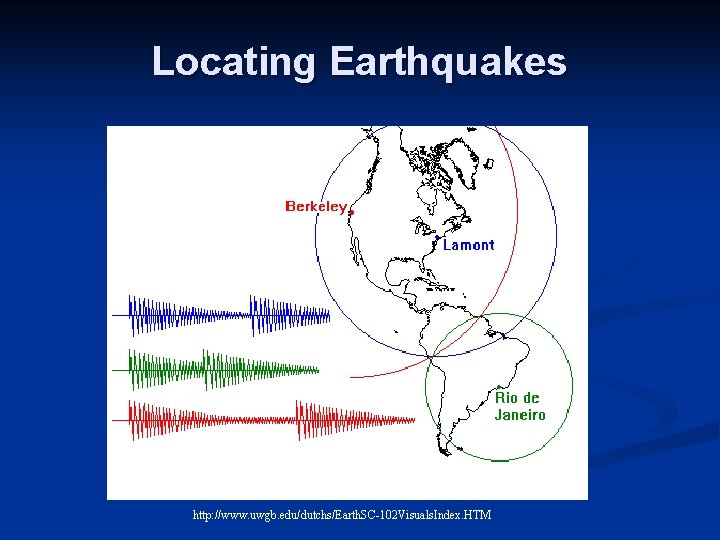 Locating Earthquakes http: //www. uwgb. edu/dutchs/Earth. SC-102 Visuals. Index. HTM 